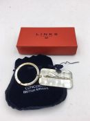 A Links of London 'Concorde' key ring