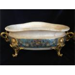 A 19th Century French Cachepot or Jardiniere with fine Cloisonné decoration and gilt fitments.