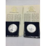 2005 and 2006 1oz silver Britannia proof coins