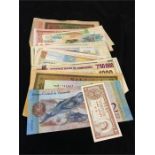 50 world bank notes, mixed condition 1922-2017