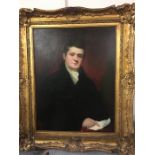 A large oil on canvas portrait of a Gentleman.