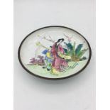 19th Century Enamel Chinese dish