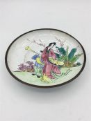 19th Century Enamel Chinese dish