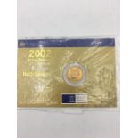 2002 1/2 sovereign coin