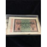 An Album of German bank notes 1910-1937