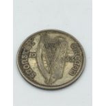 A 1930 Irish silver half crown