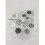 A quantity of Canadian coins including 1949 silver 25 cent uncirculated, 1904 silver 5 cent, 1907,