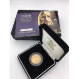 A 2006 gold proof sovereign