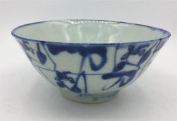 A Chinese 19th Century blue and white bowl.