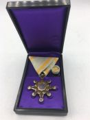 Japanese Cased Order of the sacred treasure 7th class.