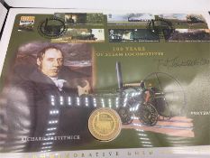 The Great Britain Bicentenary of Steam, £2 gold coin cover (22ct)