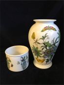 Portmeirion Vase and small flower pot