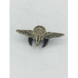 G.Q. Parachutists badge, gold 9ct.