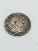 An 1834 William IV One shilling coin