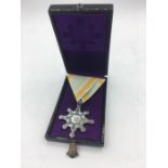 Japanese Cased, Order of the sacred treasure 8th class.
