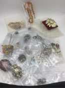 A selection of costume jewellery