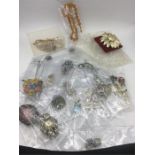 A selection of costume jewellery