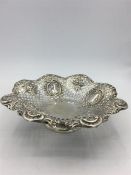 An Edwardian silver, footed bowl, makers mark JD & S for James Dixon & Sons. Sheffield 1906 105g