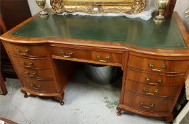 A modern leather topped desk