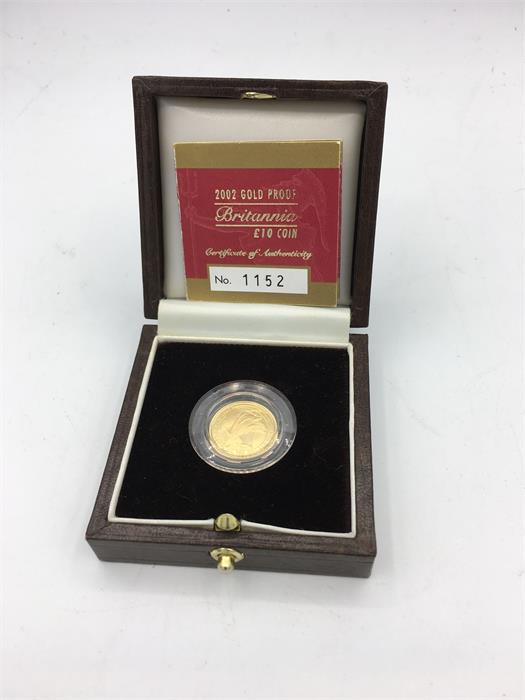 2002 Gold proof Britannia £10 coin (No 1152)