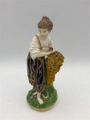 A Bloor Derby Patch Figurine of a Lady 123/1800s