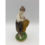 A Bloor Derby Patch Figurine of a Lady 123/1800s