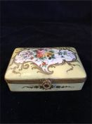 A Halga Décor china and gilt box