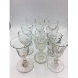 A selection of Georgian and Victorian glass