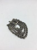 A Persian silver bracelet