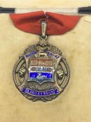 Councillor /Mayoral neck medal to E.A Collins mayor of Richmond, 1941-42, and accompanying