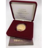 A 2005 Gold proof (22ct) Battle of Trafalgar commemorative crown