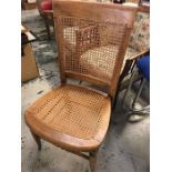 An incidental lattice backed and seated chair