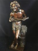 A Bronze of Bacchus signed L.Duchet