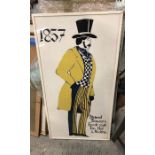 A selection of five tailors advertising fabric advertising fascia's.