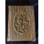 An Art Nouveau bark cover Carte de Visit