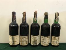 Five Bottles of 1967 Taylors port