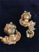 A Collection of wall mounted cherubs