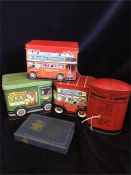A selection of Chad Valley tins