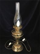 A Brass oil lamp conversion