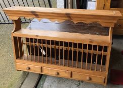 A Pine Plate rack