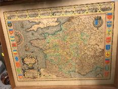 Map, Gallia 1598