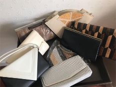 A selection of eight 70's and 80's handbags with some iconic designs from Peter Kaiser of Germany,