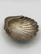 A silver shell dish, hallmarked Sheffield 1894 by Atkin Brothers