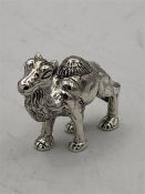 A Cast Silver Figure of a Camel