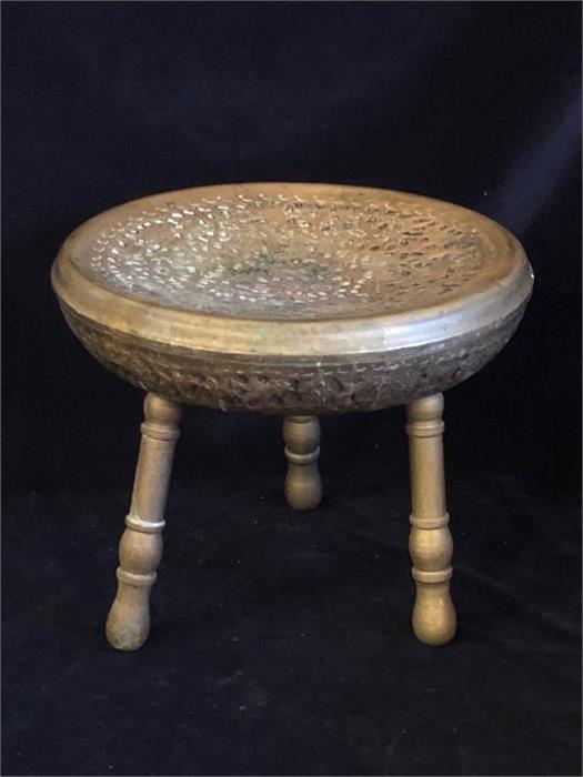 A Persian tea stool or table