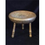 A Persian tea stool or table