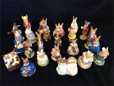 A large collection of Royal Doulton Bunnykins figures by Royal Doulton, also including Brambly Hedge