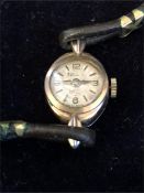 9ct gold ladies watch