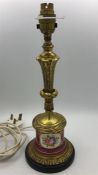 A Brass lamp base in a French style