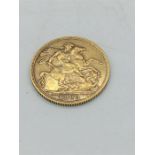 A Gold sovereign 1909.